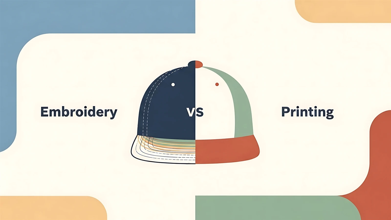Embroidery vs. Printing Embroidery vs. Printing