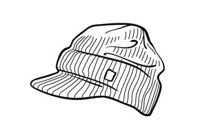 Beanie with visor